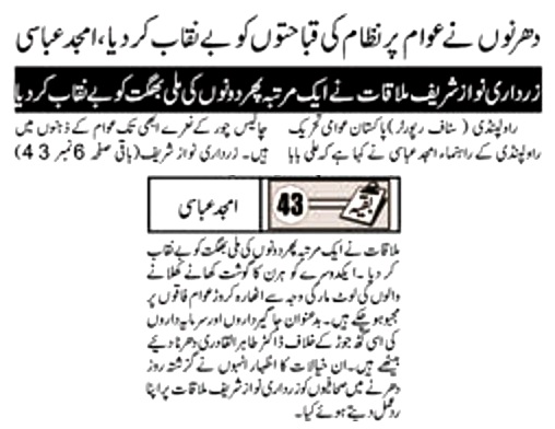 Minhaj-ul-Quran  Print Media CoverageDAILY METRO WATCH